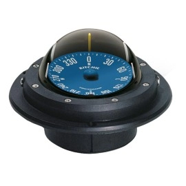 RITCHIE RU-90 VOYAGER COMPASS FLUSH MOUNT - BLACK