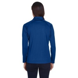 Ladies Stretch Tech-Shell compass Quarter-Zip - DK gREY HEATHER - S(D0102H7Y5JP)