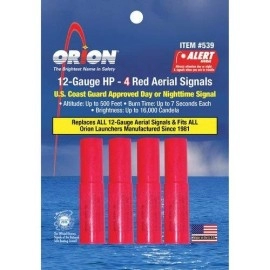 Orion Safety Areial Flare Refill, Red (4 Piece Pack)