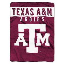 Northwest NCAA Texas A&M Aggies Unisex-Adult Raschel Throw Blanket, 60