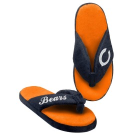 Forever Collectibles NFL Chicago Bears SLPFFNFTHGWMCB Slippers, Team Colors, One Size