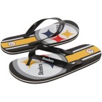 Pittsburgh Steelers Flip Flop - Youth Unisex Big Logo (1 Pair) - XL