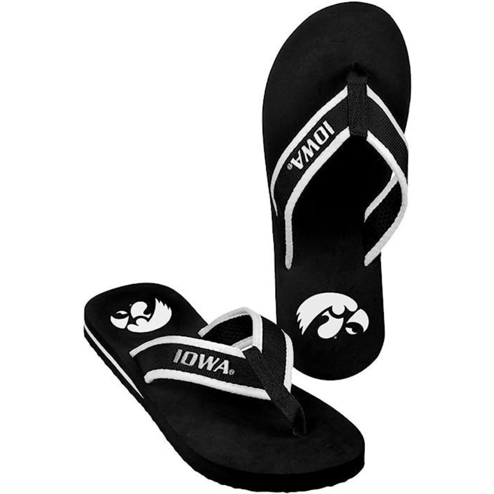 Iowa Hawkeyes Flip Flop - Men Contour - (1 Pair) - XL