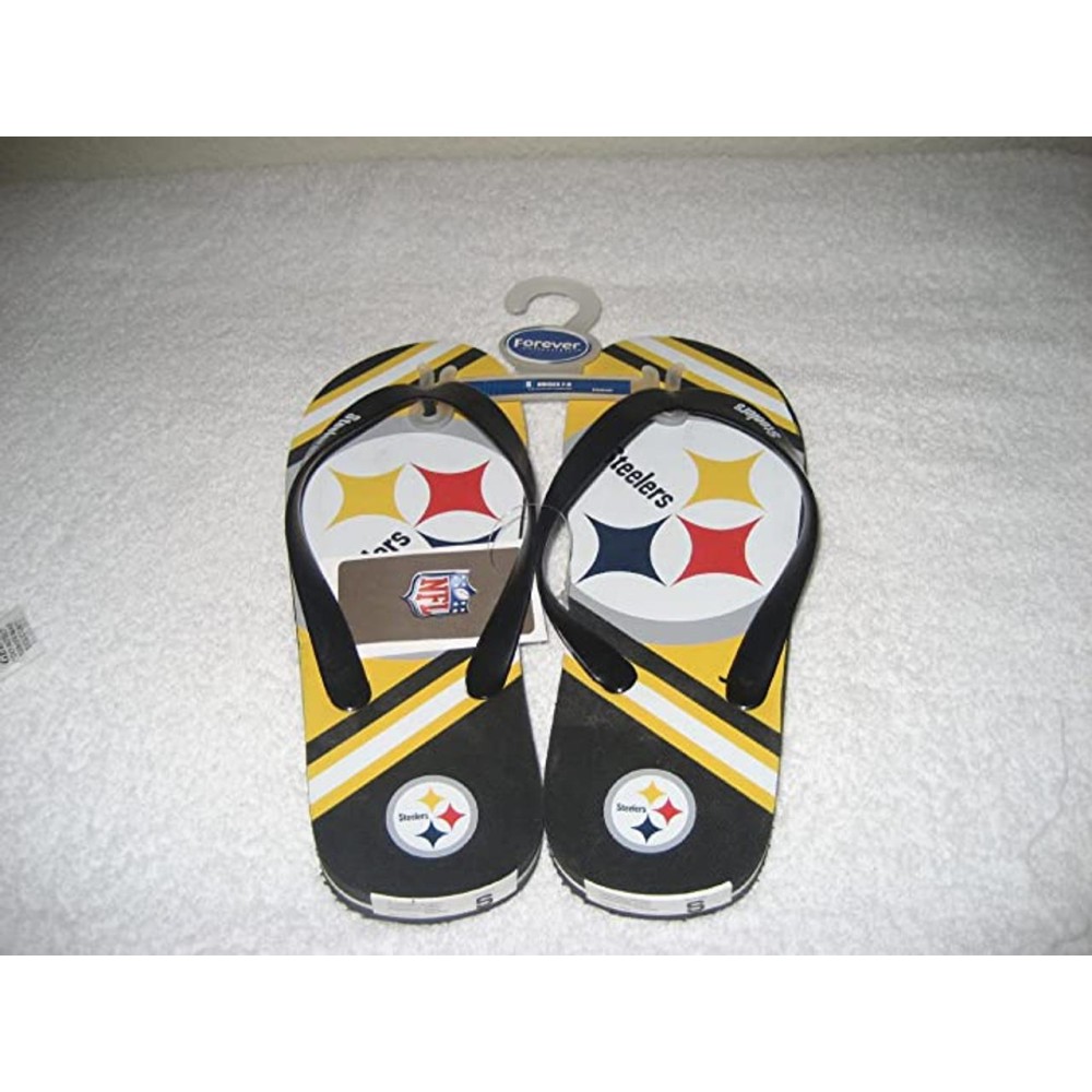 Pittsburgh Steelers Men Flip Flop - (1 Pair) - S