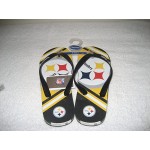 Pittsburgh Steelers Men Flip Flop - (1 Pair) - S