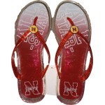 Nebraska Cornhuskers Flip Flop - Women Jelly - (1 Pair) - L