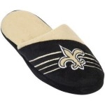 Forever Collectibles NFL New Orleans Saints SlippersSlippers, Team Colors, One Size
