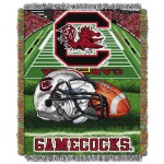 South carolina OFFIcIAL collegiate Home Field Advantage Woven Tapestry Throw(D0102HHMIcg)