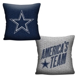 The Northwest Company NFL Dallas Cowboys Double Sided Woven Jacquard Pillow, 20