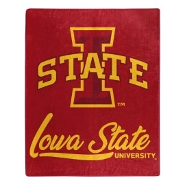 Northwest NCAA Iowa State Cyclones Unisex-Adult Raschel Throw Blanket, 50