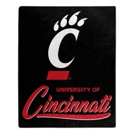 Northwest NCAA Cincinnati Bearcats Unisex-Adult Raschel Throw Blanket, 50