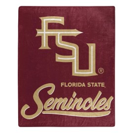 Northwest NCAA Florida State Seminoles Unisex-Adult Raschel Throw Blanket, 50