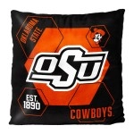 Oklahoma State OFFIcIAL NHL connector Double Sided Velvet Pillow 16 x 16(D0102HARZXV)