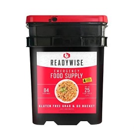 ReadyWise Emergency Food Supply, Freeze-Dried Survival-Food Disaster Kit, Camping Food, Prepper Supplies, Emergency Supplies, Gluten-Free Breakfast, Lunch and Dinner Variety, 25-Year Shelf Life, 84 Servings
