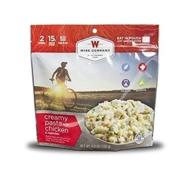 ReadyWise Freeze Dried Camping Food, Creamy Pasta with Chicken (6 Count Pack) - Great Meals for Hiking, Backpacking, Emergencies