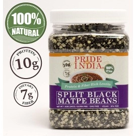 Pride Of India - Indian Split Black Gram Matpe Beans - Protein & Fiber Rich Urad Dal(D0102Hp6Bjy.)