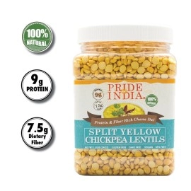 Pride Of India - Indian Split Yellow Chickpea Lentils - Protein & Fiber Rich Chana Dal(D0102Hp6Xku.)