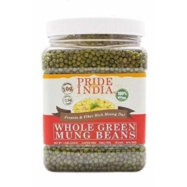 Pride Of India - Indian Whole Green Mung Gram - Protein & Fiber Rich Moong Whole(D0102Hp6Bmy.)