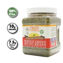 Pride Of India - Indian Whole Green Mung Gram - Protein & Fiber Rich Moong Whole(D0102Hp6Bmy.)