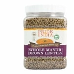 Pride Of India - Indian Whole Brown Crimson Masur Lentils - Protein & Fiber Rich Masoor Whole(D0102Hp6Xnv.)