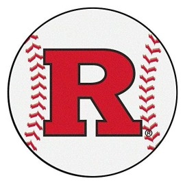 Fanmats Rutgers Scarlet Knights Baseball-Shaped Mat