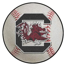 Fanmats 1591 University of South Carolina Gamecocks Nylon Baseball Rug
