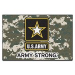 FANMATS - 5656 Fanmats Military Army Black Knights Nylon Face Starter Rug 19