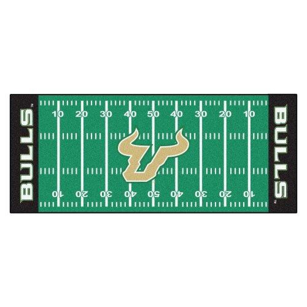 FANMATS NCAA University of South Florida Bulls Nylon Face Football Field Runner