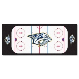 Fanmats 10587 NHL Nashville Predators Nylon Hockey Rink Runner