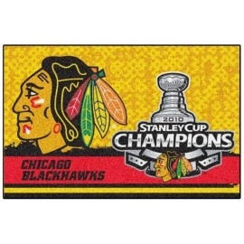 Chicago Blackhawks 2010 NHL Stanley Cup Champions Starter Mat Accent Rug - 19in. x 30in.