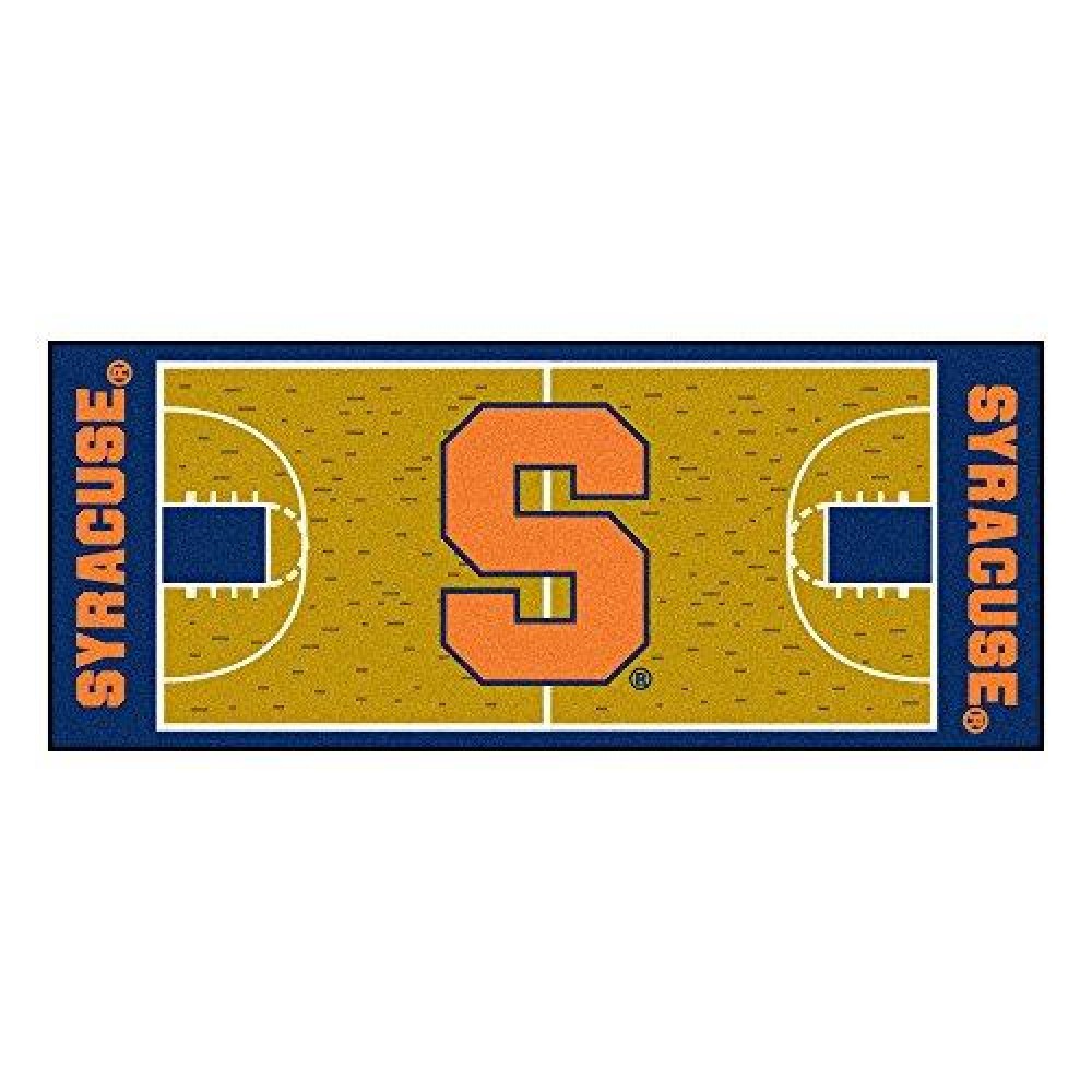 FANMATS Sports Team Logo Design Syracuse Basketball Court Runner 30