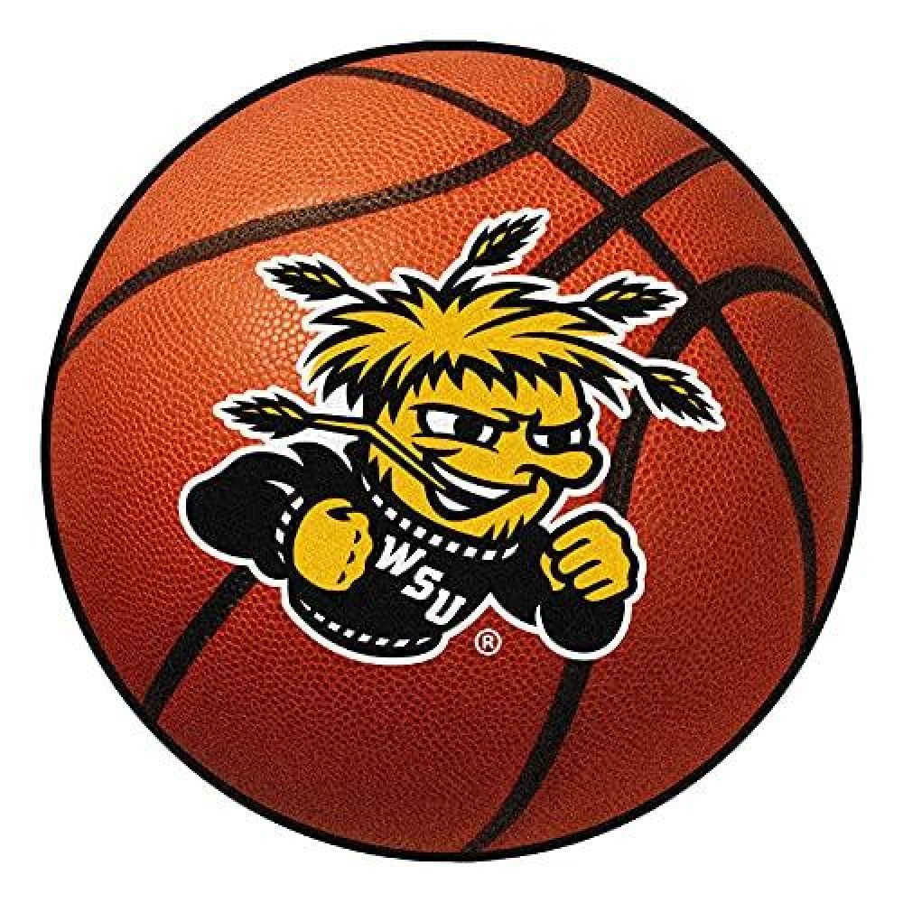 FANMATS 680 NCAA Wichita State University Shockers Nylon Face Basketball Rug