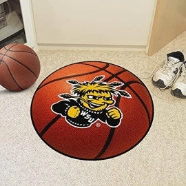 FANMATS 680 NCAA Wichita State University Shockers Nylon Face Basketball Rug