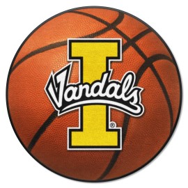 FANMATS 2378 Idaho Vandals Basketball Shaped Rug - 27in. Diameter Basketball Design Sports Fan Accent Rug