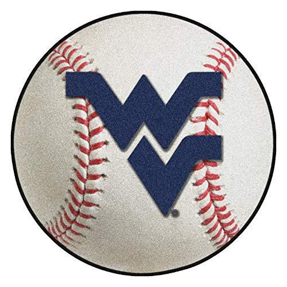 Fanmats 2459 West Virginia University Mountaineers Nylon Baseball Rug