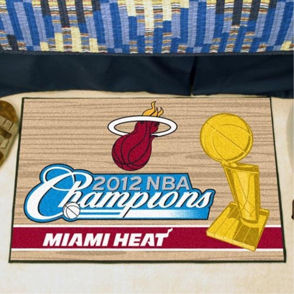 Miami Heat 2012 NBA Champions Starter Mat Accent Rug - 19in. x 30in.