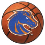 FANMATS 4399 Boise State Broncos Basketball Shaped Rug - 27in. Diameter Basketball Design Sports Fan Accent Rug