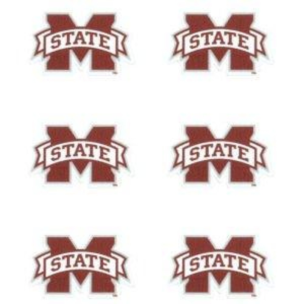 WinCraft NCAA Mississippi State Bulldogs Face Tattoos, Team Colors, One Size