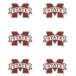 WinCraft NCAA Mississippi State Bulldogs Face Tattoos, Team Colors, One Size