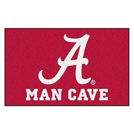 FANMATS NCAA University of Alabama Sports Team Logo Man Cave UltiMat Rug - 5 x 8