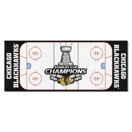 Chicago Blackhawks 2015 NHL Stanley Cup Champions Field Runner Mat - 30in. x 72in.