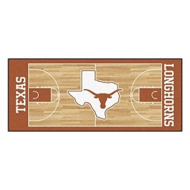 FANMATS 18512 University of Texas Basketball Runner, Team Color, 30