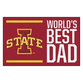 Fanmats, Iowa State University Starter Mat - World's Best Dad