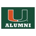 Fanmats, University of Miami Starter Mat - Alumni