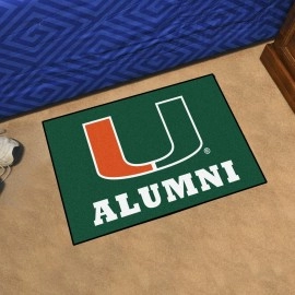 Fanmats, University of Miami Starter Mat - Alumni