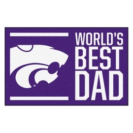Fanmats, Kansas State University Starter Mat - World's Best Dad