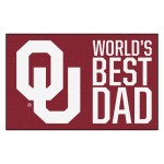 Fanmats, University of Oklahoma Starter Mat - World's Best Dad