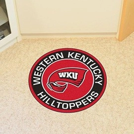 FANMATS NCAA Western Kentucky Hilltoppers Roundel Mat, Team Color, One Size