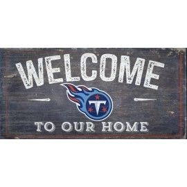 Fan Creations N0654-TEN: Tennessee Titans Welcome Distressed 6 x 12 6x12, Multicolor
