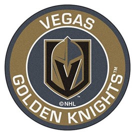 NHL Vegas Golden Knights NHL-Vegas Knightsroundel Mat, Team Color, One Size